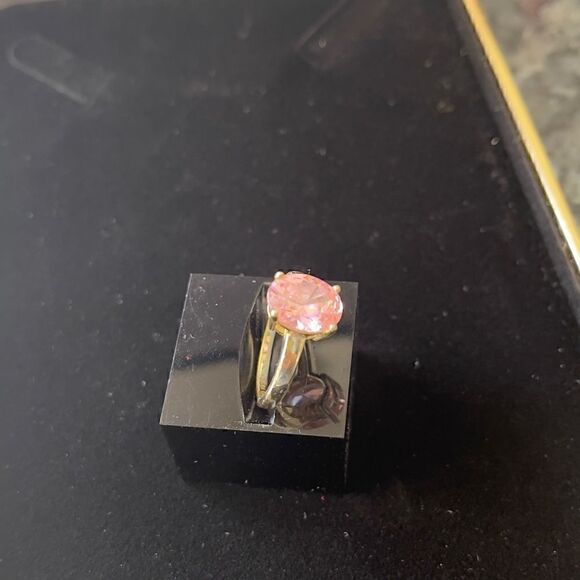 Sterling silver pink gem ring - Picture 6 of 8